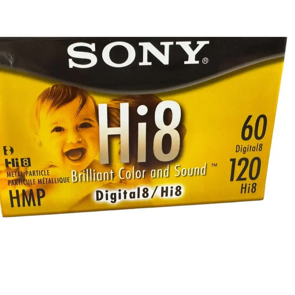 Sony & Fujifilm Hi8 Digital 8 Video Cassette Tapes New Old Stock Sealed 120 Min